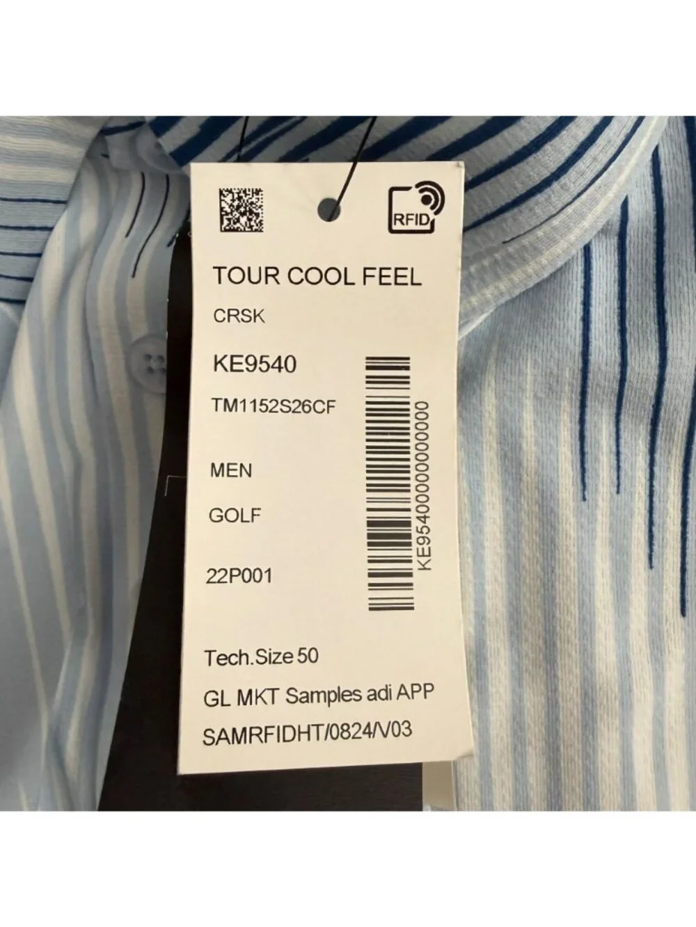 Adidas Ultimate365 Tour Cool Feel Polo Golf Shirt Blue Men's Medium NEW *RARE*